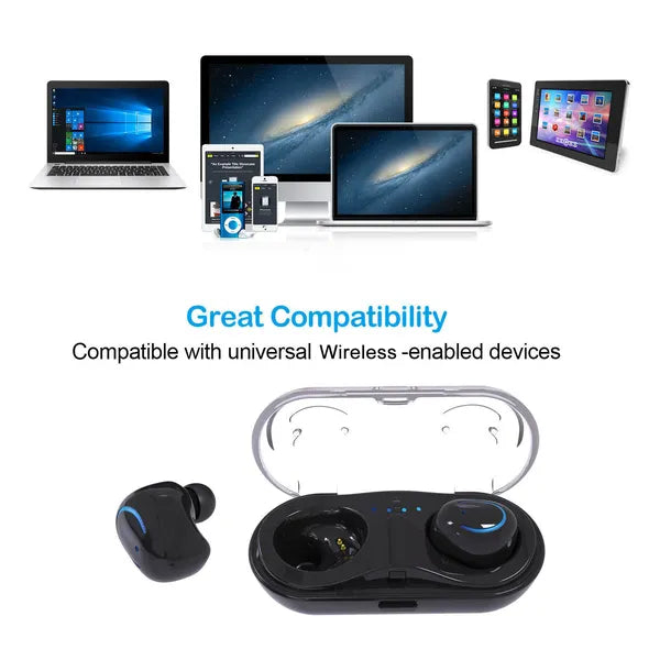 BT Stereo Earbuds Earphones Headphone Headset